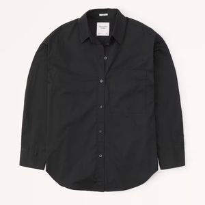 ABERCROMBIE Oversized Poplin Button-Up Shirt 🫎